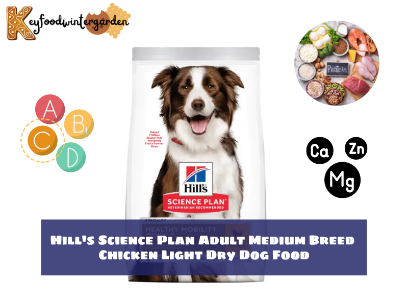 Hill's Science Plan Adult Medium Breed Chicken Light Dry Dog Food