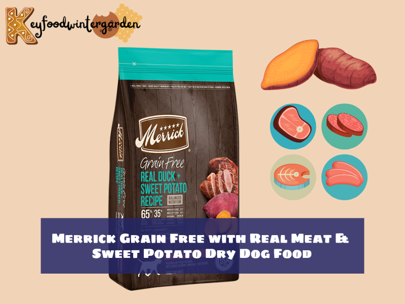 Merrick Grain Free with Real Meat + Sweet Potato Dry Dog Food - Best Dog Food For Shedding Issues