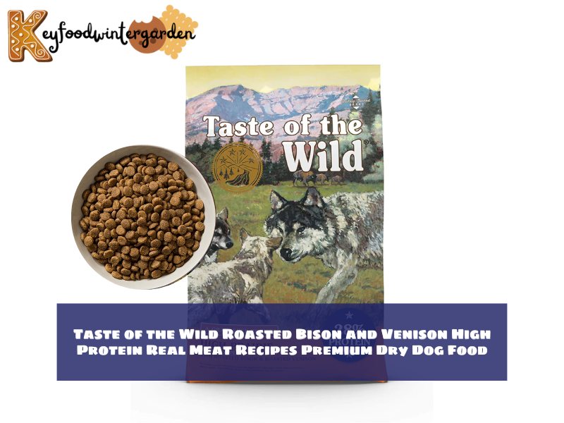 Taste of the Wild Roasted Bison and Venison High Protein Real Meat Recipes Premium Dry Dog Food